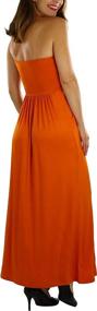 img 2 attached to ToBeInStyle Womens Strapless Rayon Dress Women's Clothing and Dresses