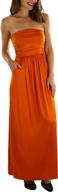 tobeinstyle womens strapless rayon dress women's clothing and dresses logo