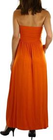 img 3 attached to ToBeInStyle Womens Strapless Rayon Dress Women's Clothing and Dresses