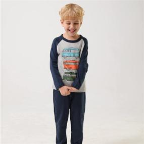 img 3 attached to IjnUhb Toddler Clothes T Shirts Pants（CrocodileBlack 6T） Boys' Clothing