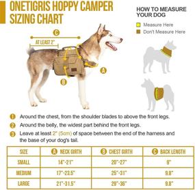 img 1 attached to 🐶 OneTigris Dog Pack Hound Travel Camping Hiking Backpack for Medium & Large Dog - Rucksack Saddle Bag with Enhanced SEO