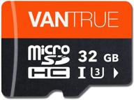 📷 vantrue 32gb microsd card with adapter, u3, uhs-i high speed sd card for dash cams and home security video cameras logo