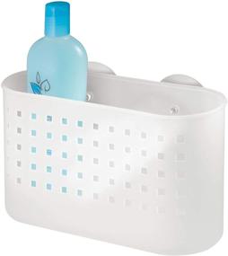 img 4 attached to 🌊 Frost White iDesign Plastic Suction Shower Caddy: Organize All Your Bathroom Essentials Conveniently!