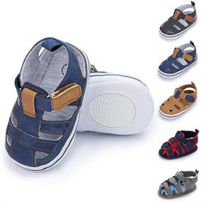 img 4 attached to 👟 Miamooi Sandals: Stylish Outdoor Shoes for Boys - Toddler Closed Toe Sandals