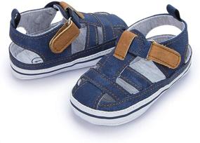 img 1 attached to 👟 Miamooi Sandals: Stylish Outdoor Shoes for Boys - Toddler Closed Toe Sandals