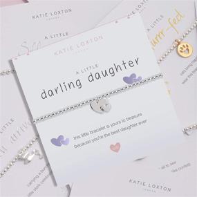 img 1 attached to 👧 KATIE LOXTON Little Darling Daughter Girls Stretch Adjustable Band Fashion Charm Bracelet: A Stunning Accessory for Trend-Savvy Kids