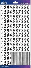img 1 attached to 🔢 Sticko E5290156 Medium Black Numbers Dot Stickers