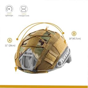 img 1 attached to OneTigris Multicam Helmet Cover Ballistic Sports & Fitness