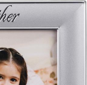 img 2 attached to 🖼️ Silver Godmother Picture Frame with Cross, 4x6 - Malden International Designs