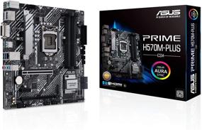 img 4 attached to 🖥️ ASUS Prime H570M-PLUS/CSM LGA1200 (Intel 11th/10th Gen) MicroATX Motherboard with PCIe 4.0, 8 Power Stages, HDMI, DVI, DisplayPort, Dual M.2, Intel 1Gb LAN, USB 3.2 Gen 2 Type-C, Thunderbolt 4, ACCE