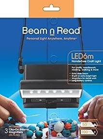 img 1 attached to 🔦 Enhanced Visibility with Beam n Read LED 6m Hands-Free Craft Light: Wider Coverage & Brighter Illumination from 6 LEDs