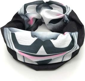 img 1 attached to 🧣 Seamless Neck Gaiter Shield Scarf Bandana - Ultimate UV Protection for Motorcycle Cycling, Running, and More!