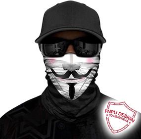 img 3 attached to 🧣 Seamless Neck Gaiter Shield Scarf Bandana - Ultimate UV Protection for Motorcycle Cycling, Running, and More!