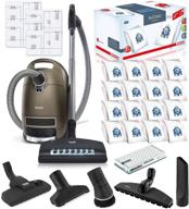 🧹 miele complete c3 brilliant canister vacuum cleaner with seb-236 powerhead - includes miele performance pack 16 type gn airclean genuine filterbags + genuine ah50 hepa filter for enhanced air filtration logo
