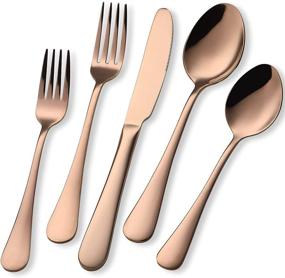 img 4 attached to 🍴 Silverware 20 Piece Stainless Flatware Set: Durable Dishwasher Safe Cutlery for Food Service Equipment & Supplies