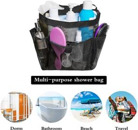 img 1 attached to 🚿 Attmu Mesh Shower Caddy: College Dorm Room Essential for Bathroom Accessories