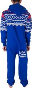 img 1 attached to Noroze Hoodie Jumpsuit Pajamas Skeleton: Stylish Men's Sleep & Lounge Wear