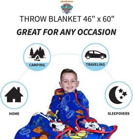 img 2 attached to 🐾 Super Soft Plush Paw Patrol Throw Blanket by Franco Kids Bedding - 46 in x 60 in