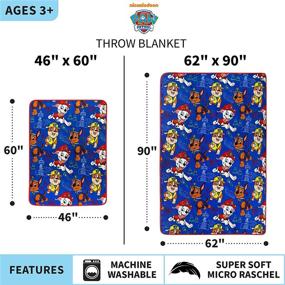 img 1 attached to 🐾 Super Soft Plush Paw Patrol Throw Blanket by Franco Kids Bedding - 46 in x 60 in