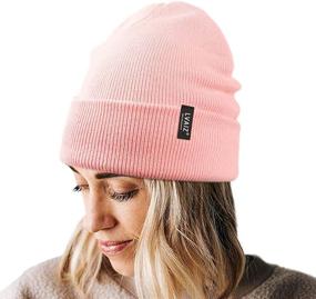 img 4 attached to 🧣 Stylish and Cozy Lvaiz Winter Knitted Cuffed Beanie: Unisex Cotton Slouchy Rib Knit Men Watch Hat for Women - Acrylic Skull Cap