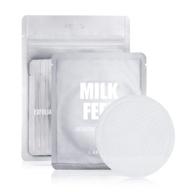 🥛 lapcos milk feel exfoliating and cleansing pads for brightening & clearing acne prone skin, nourishing for enhanced skin texture, single scrub (pack of 10) logo