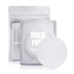 img 4 attached to 🥛 LAPCOS Milk Feel Exfoliating and Cleansing Pads for Brightening & Clearing Acne Prone Skin, Nourishing for Enhanced Skin Texture, Single Scrub (Pack of 10)