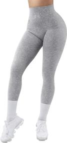 img 3 attached to OMKAGI Scrunch Leggings Seamless 88 Black Sports & Fitness for Running