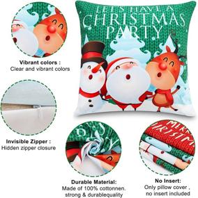 img 1 attached to CHEECLION Christmas Decorations Farmhouse Pillowcase