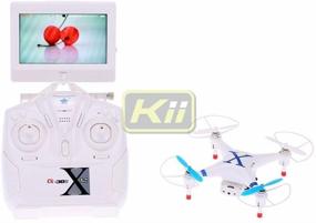 img 1 attached to CX-30S Drone with FPV Monitor: Live Video Feed Quadcopter - Buy Now for Easy Control and Immersive Flying Experience, 5.8Ghz Camera, 6 Axis Gyroscope - USA Warranty 100% Guaranteed