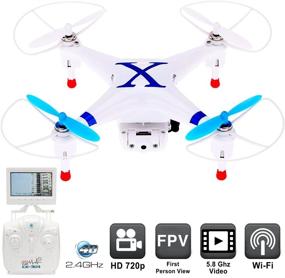 img 4 attached to CX-30S Drone with FPV Monitor: Live Video Feed Quadcopter - Buy Now for Easy Control and Immersive Flying Experience, 5.8Ghz Camera, 6 Axis Gyroscope - USA Warranty 100% Guaranteed