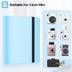 img 1 attached to Ablus 160 Pockets Mini Photo Album for Fujifilm Instax Mini Camera, Polaroid Snap, Z2300, SocialMatic Instant Cameras & Zip Instant Printer (Blue): Organize and Preserve Your Favorite Memories