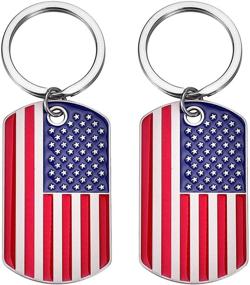 img 4 attached to MIXJOY American Flag Keychain Festivities