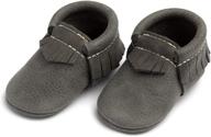 👞 boys' soft leather moccasins - freshly picked shoes logo