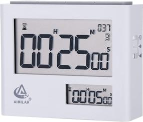 img 4 attached to AIMILAR Dual Screen Pomodoro Timer Clock: Digital Countdown Interval Timer for Cooking, Classroom, Teachers, Kids, Fitness - Adjustable 25, 5 Minute Productivity Timer with Alarm Clock