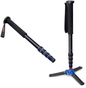 img 4 attached to 📷 FOSOTO 65-inch Aluminium Camera Unipod Monopod with Base Tripod: Ideal for Canon Nikon Sony Panasonic DSLR Photography