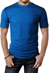 img 4 attached to H2H Men's American Henley Sleeve CMTTS0172 Shirt