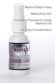 img 1 attached to 🤰 Bump Oil by Ink Oil: Revitalizing Stretch Mark Oil for Pregnancy, Scars, and Cellulite - 100% Natural Solution