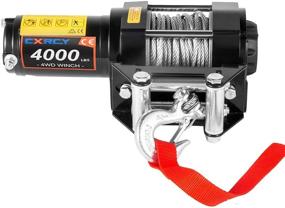 img 3 attached to 🔋 Powerful CXRCY 12V 4000LBS Electric Winch Kits, Ideal for Towing Off Road Trailer - Compact Size, Wireless Remote Control, Mounting Bracket Included, with High-Strength 3/16"(4.7mm) Diameter x 32.8'(10m) Length Steel Rope - ATV/UTV Winch with Exceptional Performance