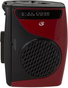 img 3 attached to 🎧 GPX Portable Cassette Player (CAS337B) - Compact Size, Battery-Powered, Red/Black Design