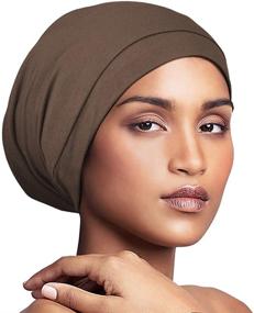 img 2 attached to Alnorm Satin Slouchy Beanie Elastic Outdoor Recreation