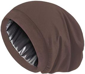 img 1 attached to Alnorm Satin Slouchy Beanie Elastic Outdoor Recreation