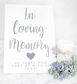 img 1 attached to 📦 Darware Rustic White Wooden Wedding Reception Signs - Set of 3 for Guests, Gifts, and Memorial
