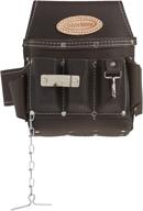 🛠️ professional electrician's pouch by mcguire-nicholas 526-cc: premium oil tanned leather in brown logo