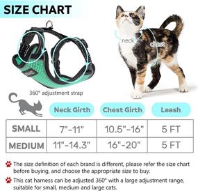 img 3 attached to 🐈 IPRAVOCI Cat Harness and Leash Set - Escape Proof Vest Harness for Cats - Adjustable & Reflective Walking Accessory for Small, Medium, Large Cats - Soft & Breathable Full Body Harness for Cat & Puppy