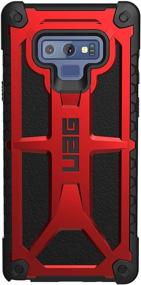 img 3 attached to 📱 URBAN ARMOR GEAR UAG Samsung Galaxy Note 9 Monarch Feather-Light Rugged Case - Military Drop Tested [Crimson Color]