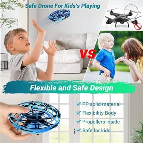 img 1 attached to 🚀 Fun Hand Controlled UFO Drones for Kids - Led Light Mini Drone with Levitation and 360 Rotating Feature - Perfect Toy for Indoor and Outdoor Use!