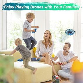 img 2 attached to 🚀 Fun Hand Controlled UFO Drones for Kids - Led Light Mini Drone with Levitation and 360 Rotating Feature - Perfect Toy for Indoor and Outdoor Use!