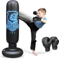 🥊 inflatable kids punching bag with stand: ultimate boxing fun for kids and adults! logo