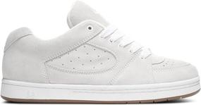 img 1 attached to Men's Swift White Athletic Skateboard Shoes by ES for Better Performance