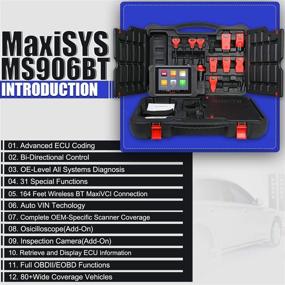 img 3 attached to 🔧 Autel Scanner MaxiSys MS906BT: Latest Automotive Scan Tool 2021 - Upgraded Version of MS906 DS808 MP808, ECU Coding, Bi-Directional Control, 31+ Services & OE-Level Diagnosis